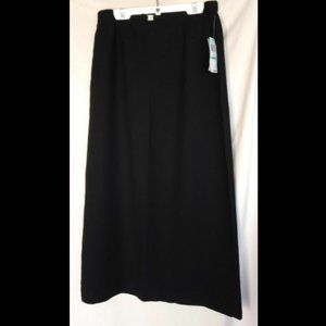 JM Collection Black A-Line Skirt